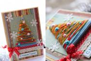 Urob si sám detské novoročné pohľadnice z papiera Zimné pohľadnice pre deti s kresbami vlastných rúk
